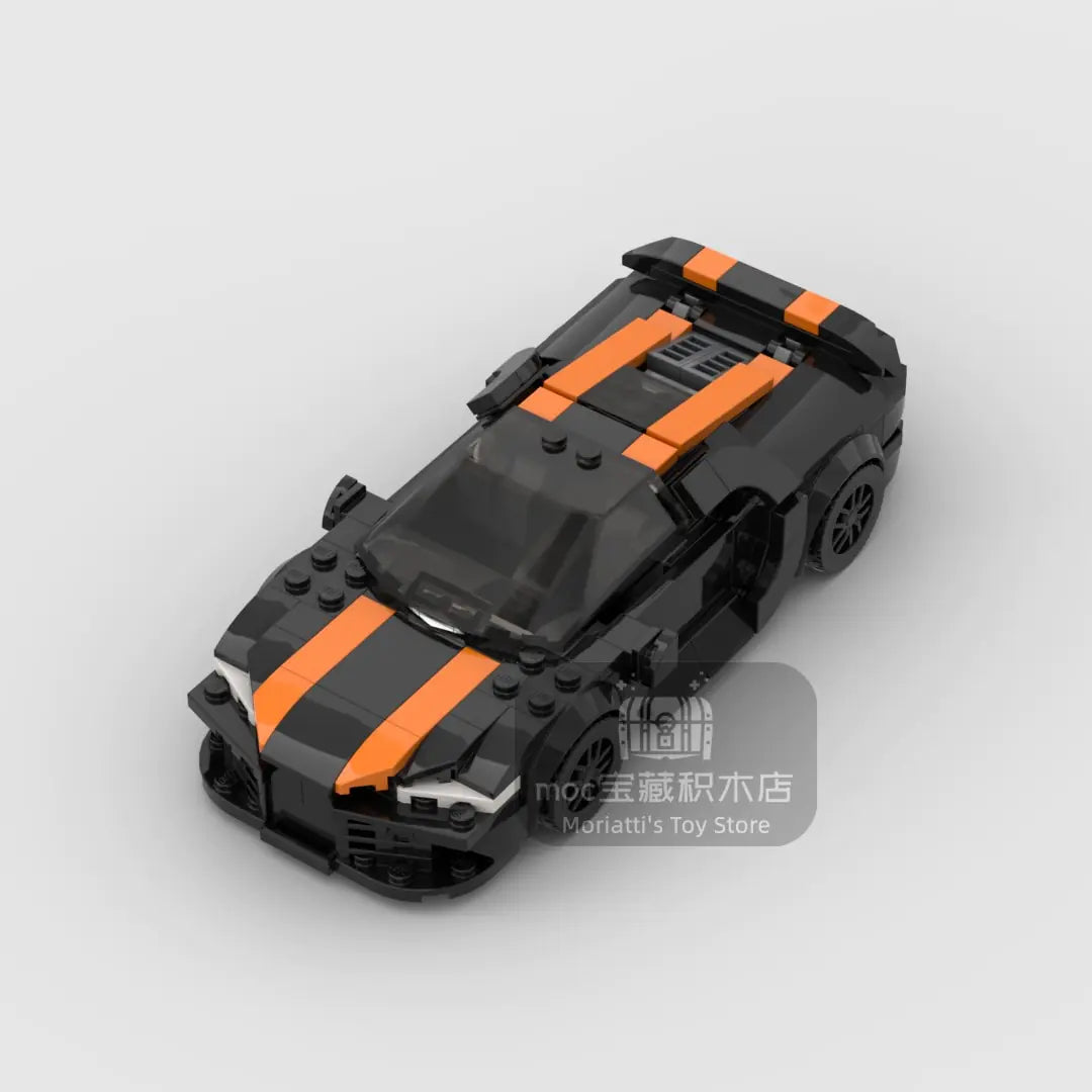 Bugatti Vison Racing Sports Car Building Block Figures