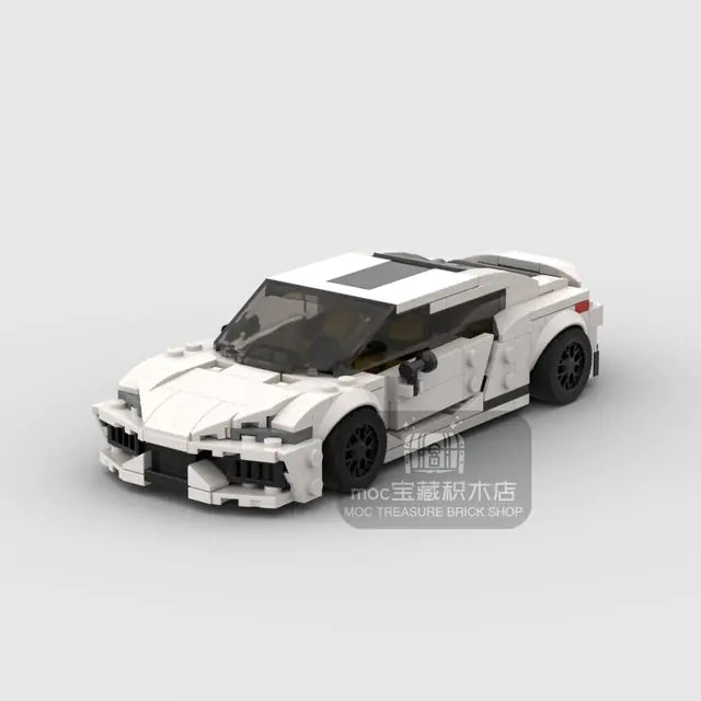 Koenigsegg CC850 Racer Sports Car Building Block Figure