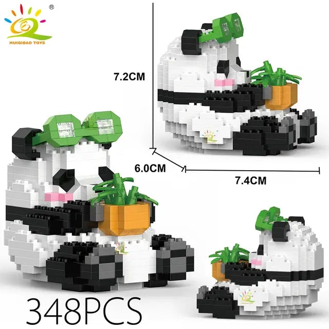 Mini Panda Building Block Figures