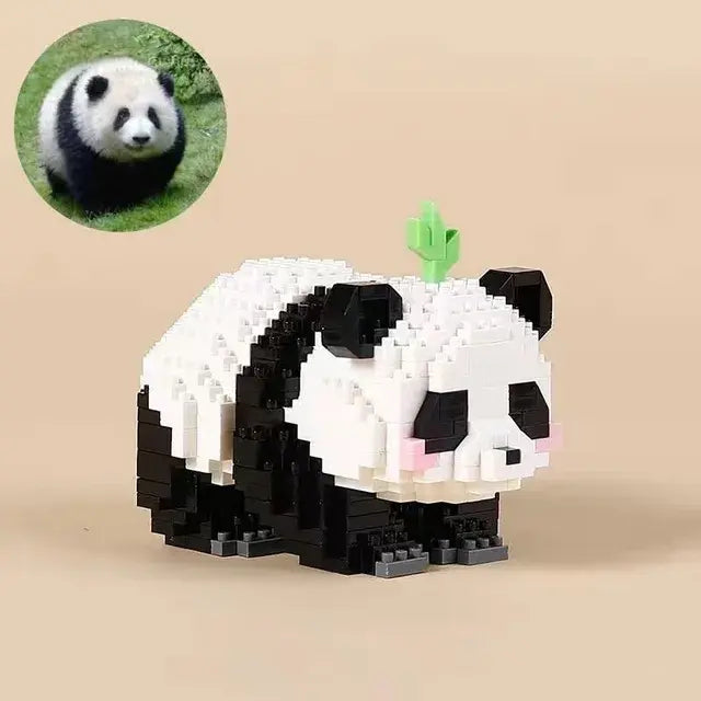 Mini Panda Series Building Block Figures