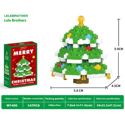 Christmas-Themed Character Building Block Figures