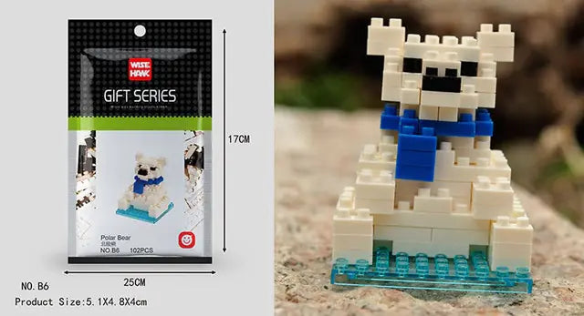 Mini 3D Animal Building Block Figures