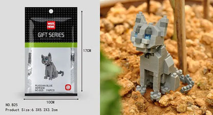 Mini 3D Animal Building Block Figures