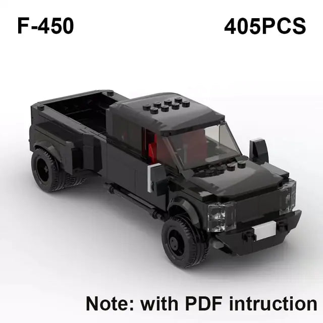 Ford Set Pickup Truck Building Blocks Figures