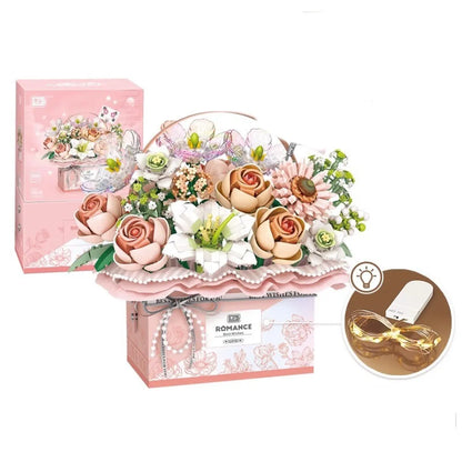 Flower Bouquet Box Building Block Toy