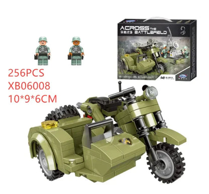 Military Vehicle Building Block Figures