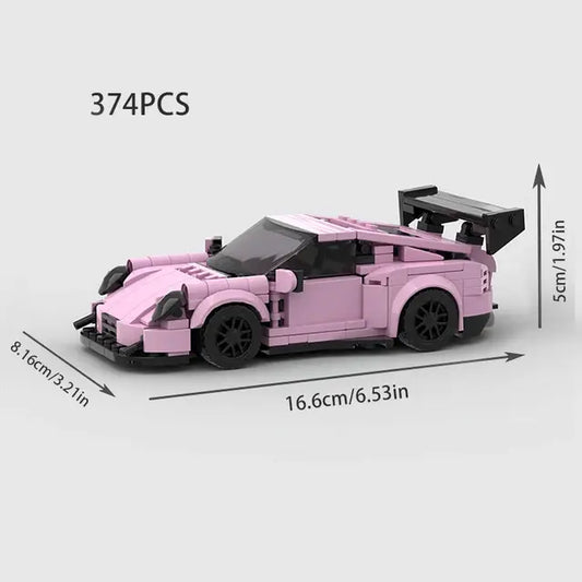 Speed Champions Pink Porsche Racing Car Building Blocks