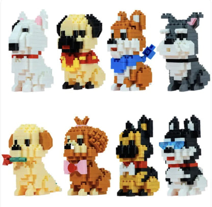 Shiba Inu & Dog Breed Building Block Figurines