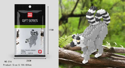 Mini 3D Animal Building Block Figures