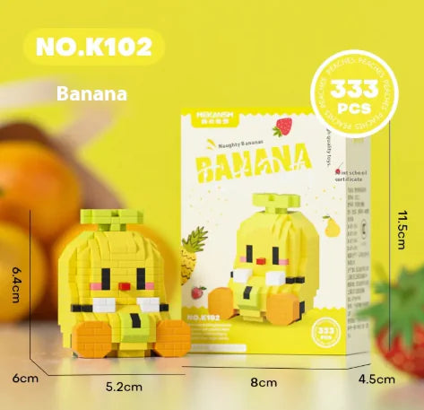 Fruit Building Block Figures