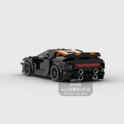 Bugatti Vison Racing Sports Car Building Block Figures