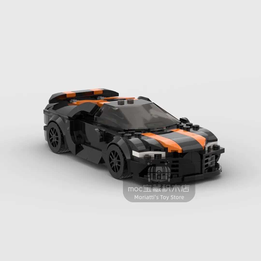 Bugatti Vison Racing Sports Car Building Block Figures