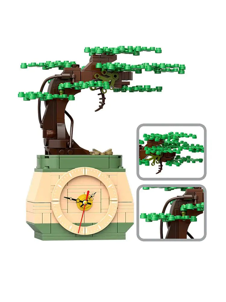 Bonsai Clock Building Block Figure