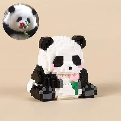 Mini Panda Series Building Block Figures