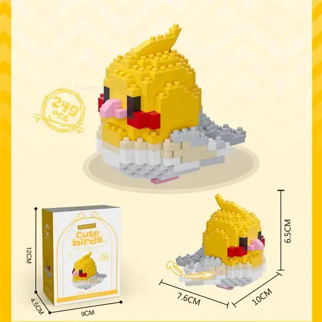 Kawaii Cute Birds Building Block Figures