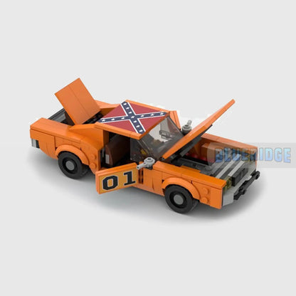 Duke of Hazard Dodge Charger Building Block Figures