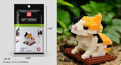 Mini 3D Animal Building Block Figures