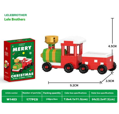 Christmas-Themed Character Building Block Figures