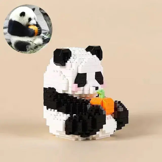 Mini Panda Series Building Block Figures