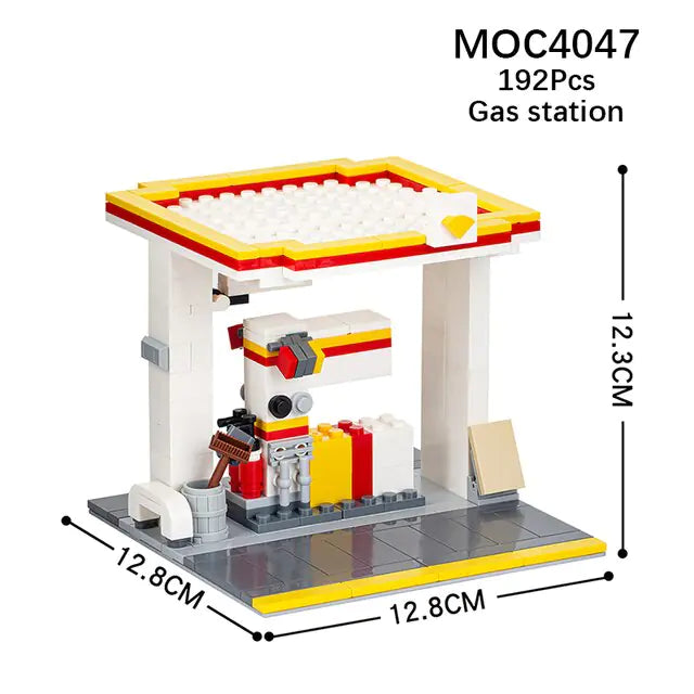 Gas Station Building Block Figure