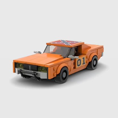 Duke of Hazard Dodge Charger Building Block Figures