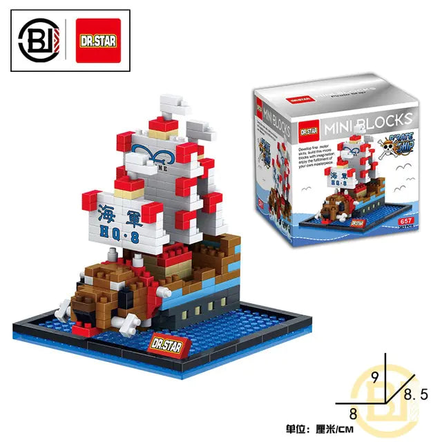 Pirate Ship Building Block Figures