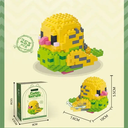 Kawaii Cute Birds Building Block Figures