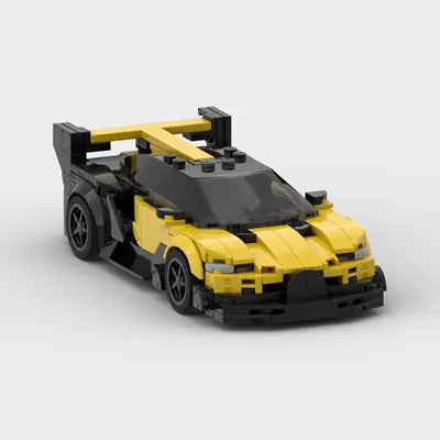 Bugatti Bolide Vision GT Racing Car Building Block Figures