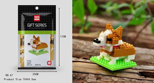 Mini 3D Animal Building Block Figures