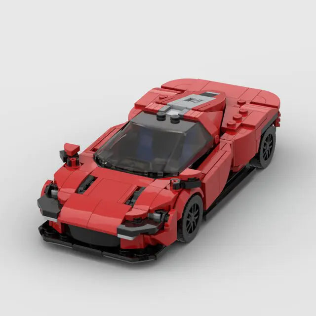 Ferrari 488 pista Racing Car Building Block Figure