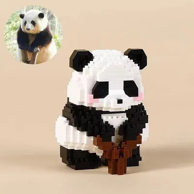 Mini Panda Series Building Block Figures