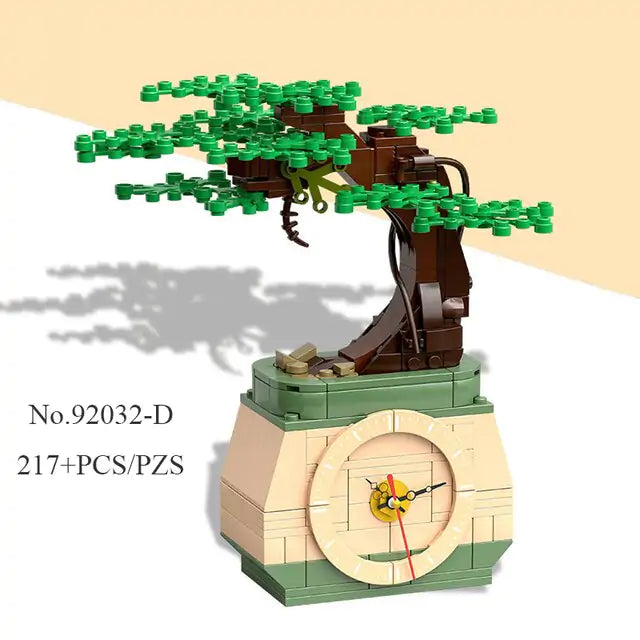 Bonsai Clock Building Block Figure