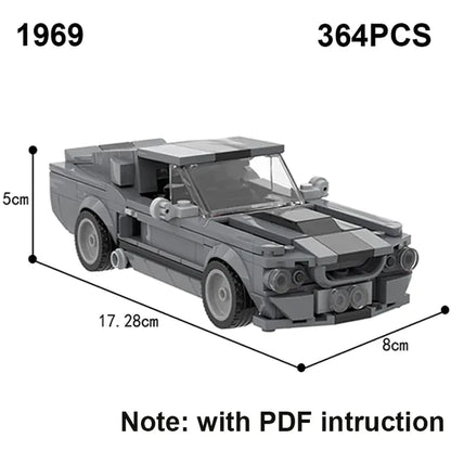 Ford Set Pickup Truck Building Blocks Figures