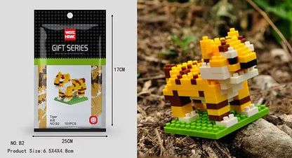 Mini 3D Animal Building Block Figures