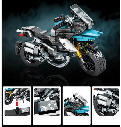 Motorcycle Building Block Figure