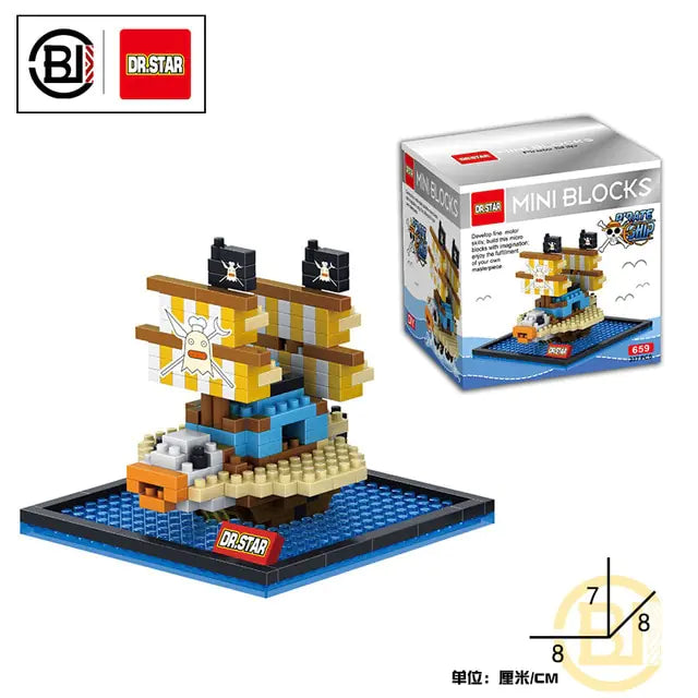 Pirate Ship Building Block Figures