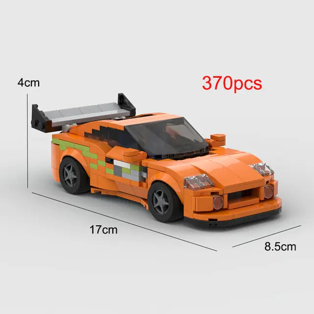 Supra Sports Racing Car Building Block Figure