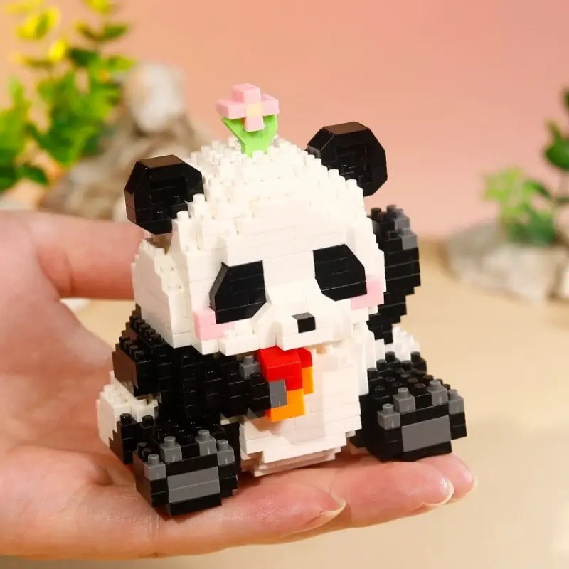 Mini Panda Series Building Block Figures