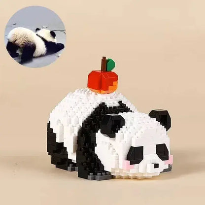 Mini Panda Series Building Block Figures