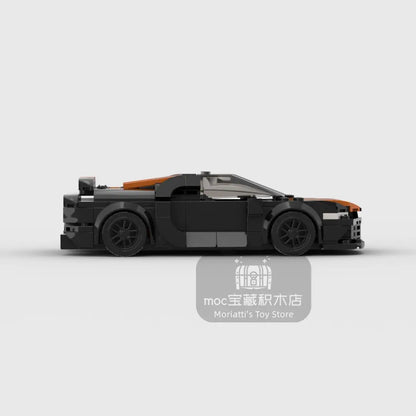 Bugatti Vison Racing Sports Car Building Block Figures