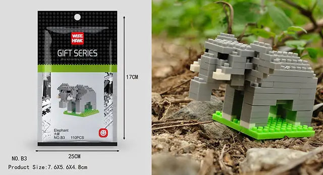 Mini 3D Animal Building Block Figures