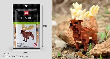 Mini 3D Animal Building Block Figures