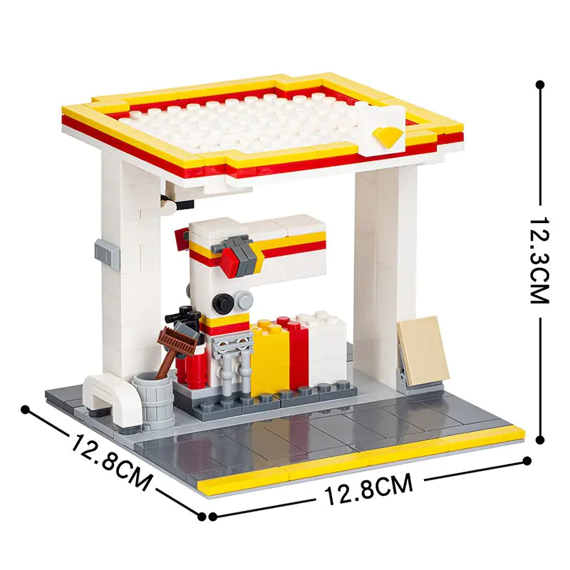 Gas Station Building Block Figure