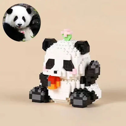 Mini Panda Series Building Block Figures