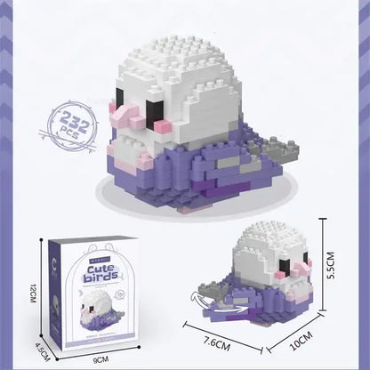 Kawaii Cute Birds Building Block Figures