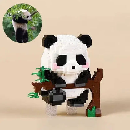 Mini Panda Series Building Block Figures