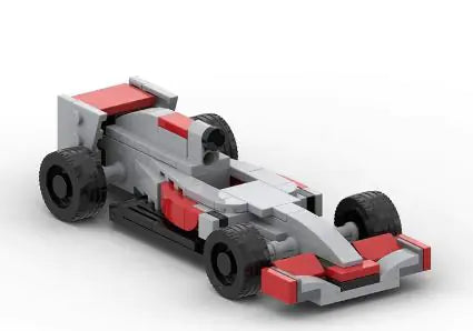 F1 Racing Car Building Block Figure