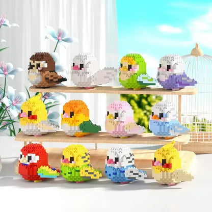 Kawaii Cute Birds Building Block Figures