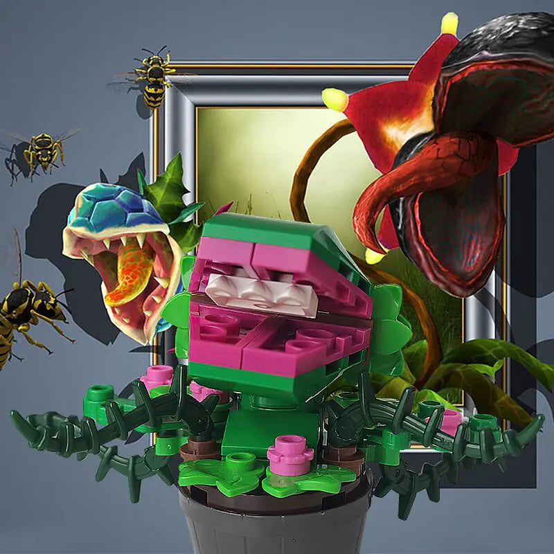 Little Shop of Horrors Meat-Eater Flower Building Block Figure