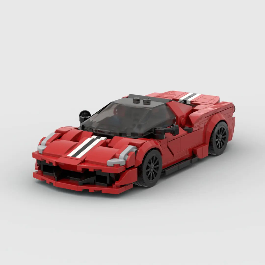 Ferrari 488 pista Racing Car Building Block Figure